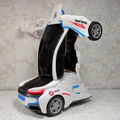 AUTO TRANSFORMUJĄCY ROBOT 2W1 JEŹDZIK DŹWIĘKI LED.