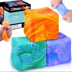 GNIOTKI ANTYSTRESOWE CUBE 5CM DLA DZIECI.