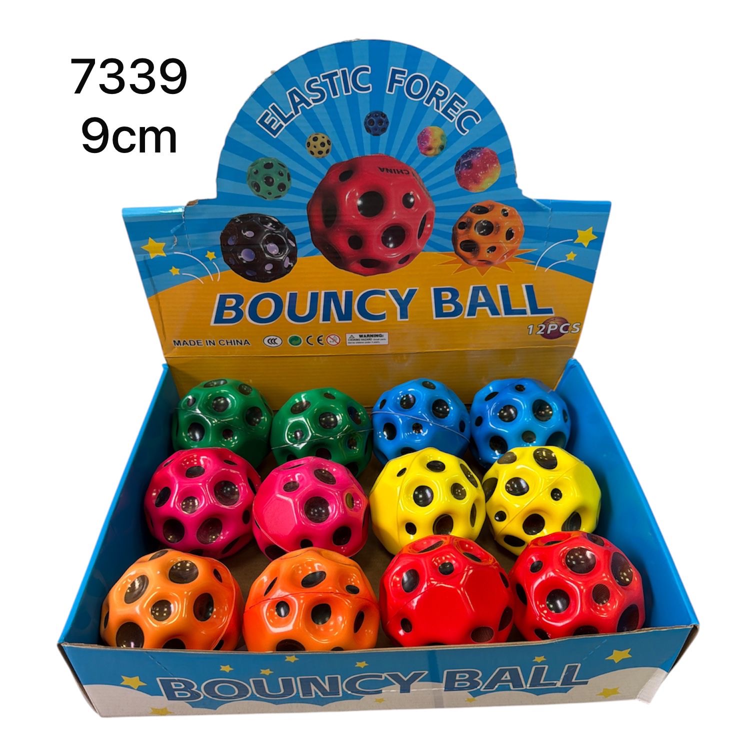 PIŁKA GUMOWA BOUNCY BALL 9CM DLA DZIECI.