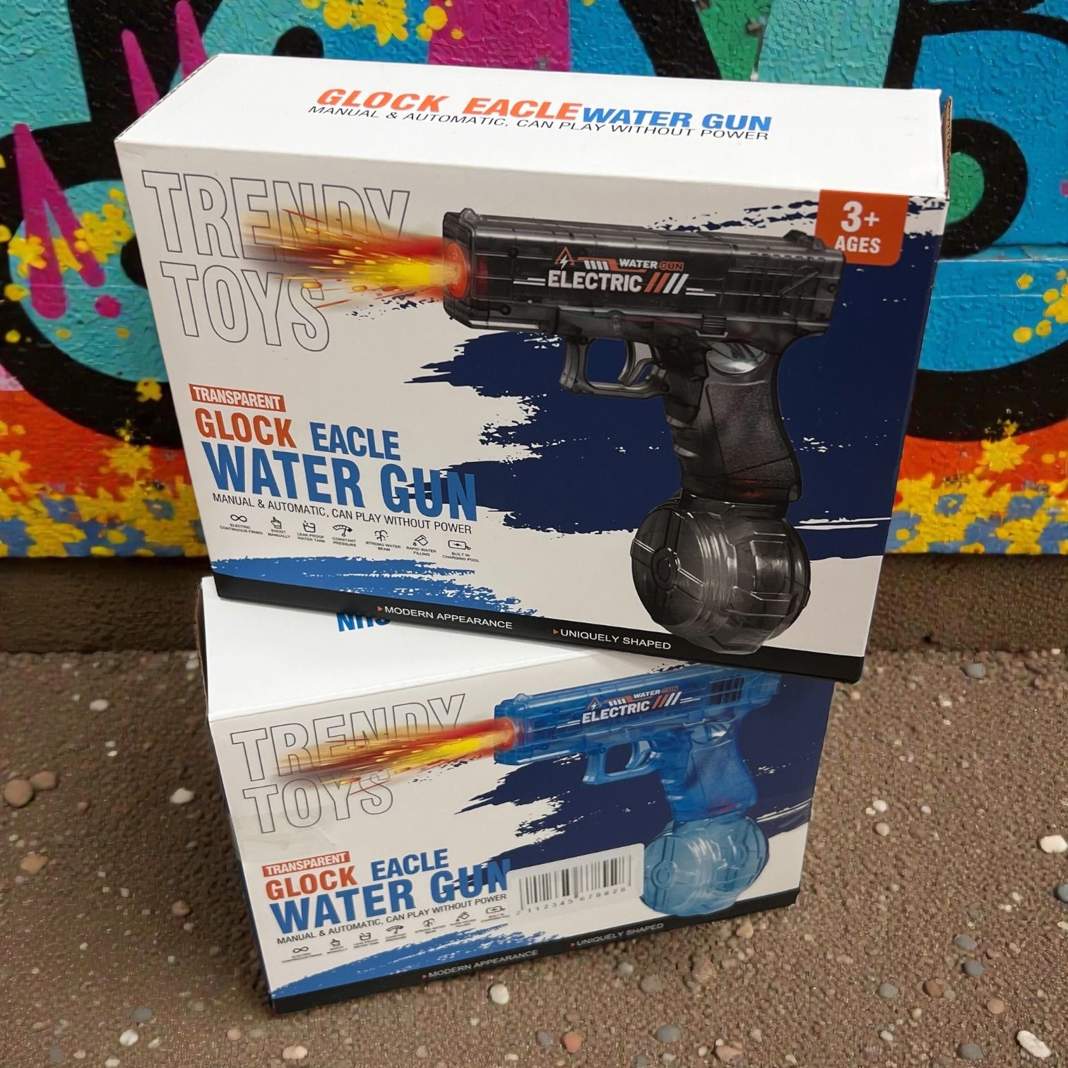 PISTOLET AUTOMATTYCZNY ELEKTRYCZNY NA WODĘ.