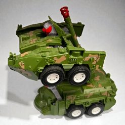 CZOŁG TRANSFORMUJĄCY ROBOT 2W1 JEŹDZIK DŹWIĘKI LED.