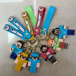 BRELOK FIGURKI GUMOWA MINECRAFT DO KLUCZY.