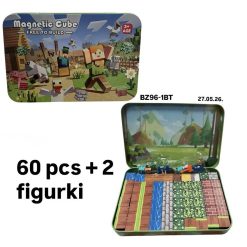 KLOCKI MAGNETYCZNE KONSTRUKCYJNE 60+2 ELEMENTÓW.