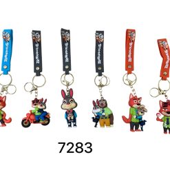 BRELOK FIGURKI GUMOWA ZOOTOPIA DO KLUCZY.