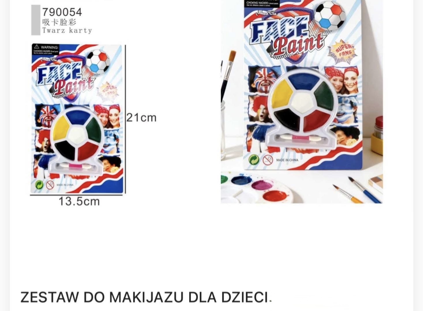 ZESTAW DO MAKIJAŻU DLA DZIECI.