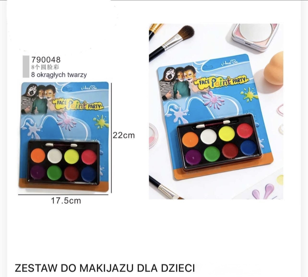 ZESTAW DO MAKIJAŻU DLA DZIECI.