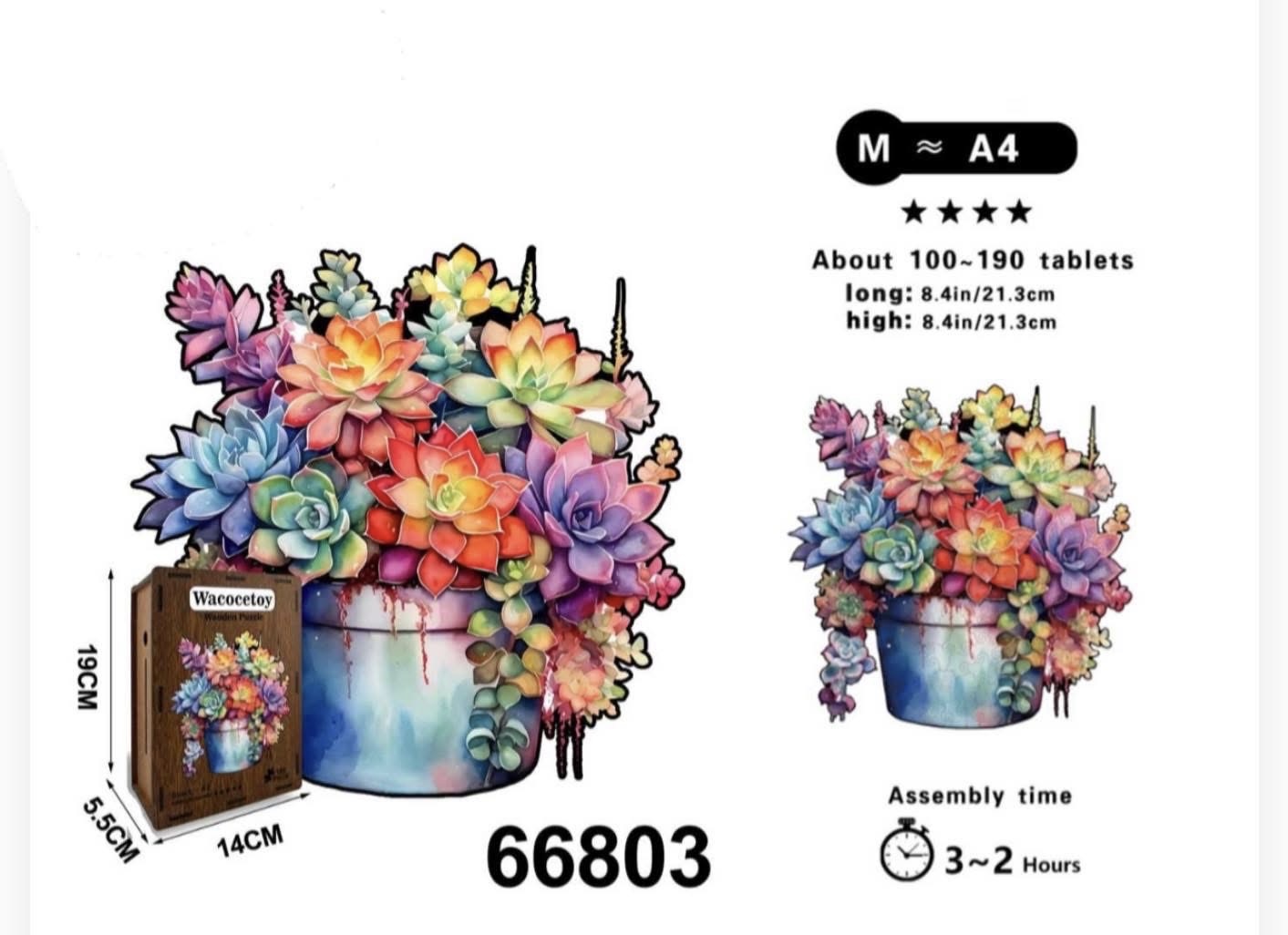 PUZZLE KWIATY 3D UKŁADANKA DLA DZIECI.