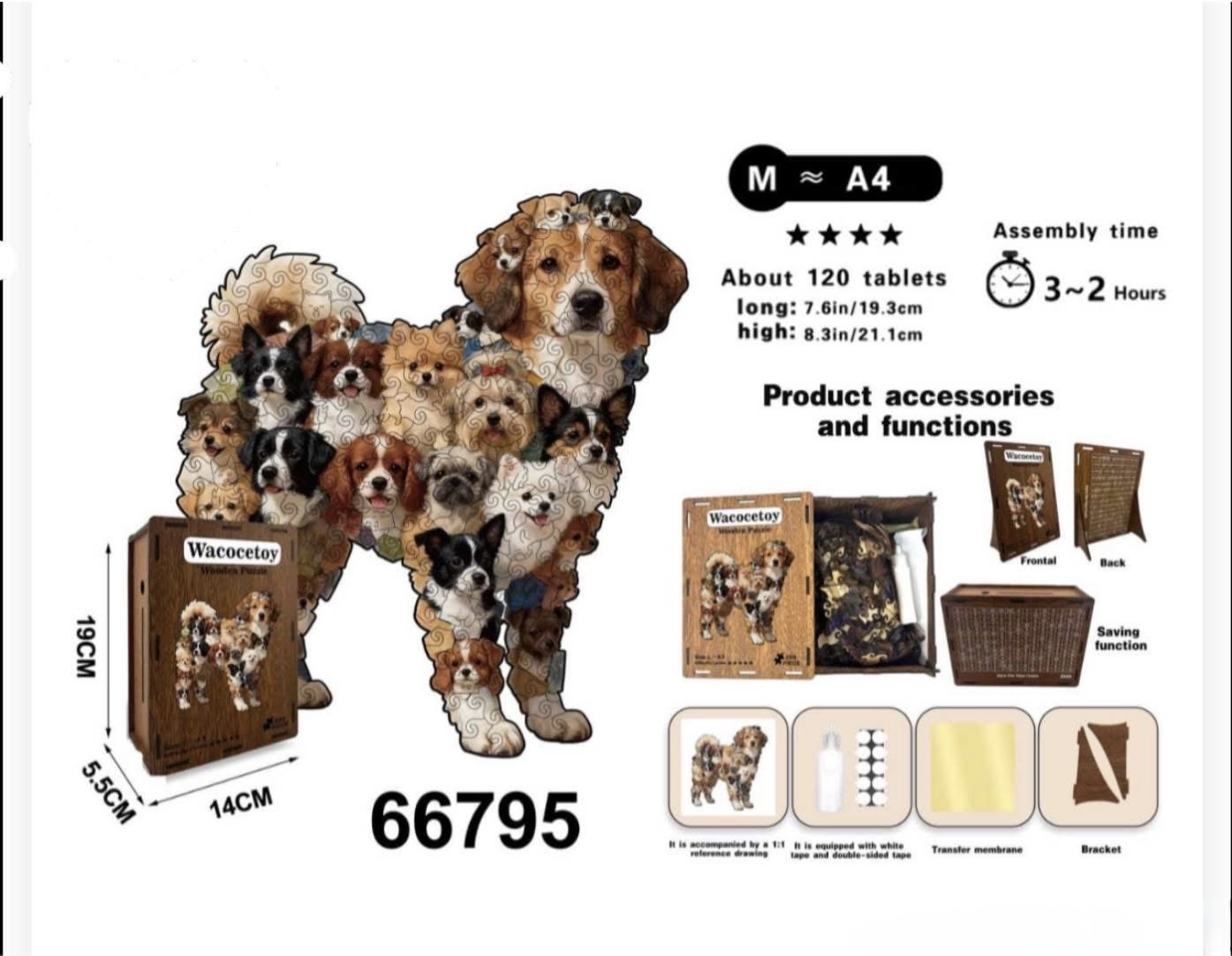 PUZZLE PIESA 3D UKŁADANKA DLA DZIECI.
