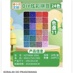 ZESTAW KORALIKI ROBIENIA BRANSOLETKA DIY DLA DZIECKA.