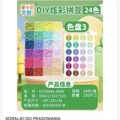 ZESTAW KORALIKI ROBIENIA BRANSOLETKA DIY DLA DZIECKA.