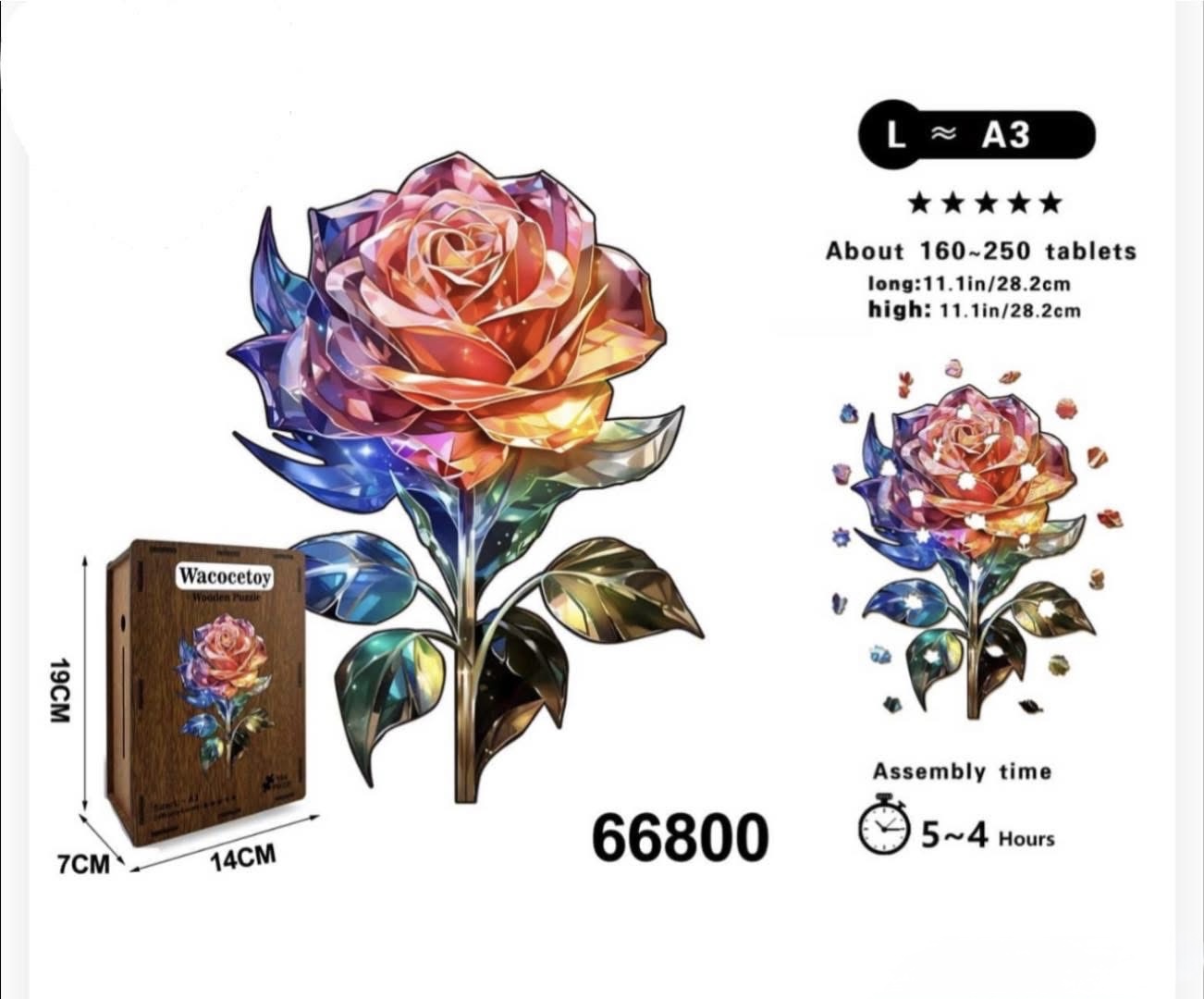 PUZZLE KWIATY 3D UKŁADANKA DLA DZIECI.