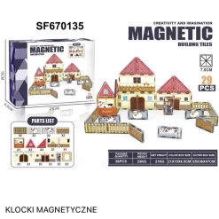 KLOCKI MAGNETYCZNE KONSTRUKCYJNE 29 ELEMENTÓW.