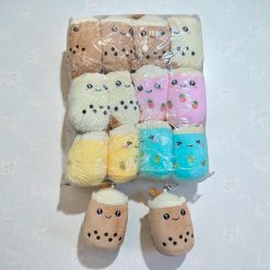 BRELOK MASKOTKA BUBBLE TEA DO KLUCZY 10CM.