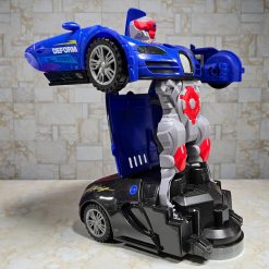 AUTO TRANSFORMUJĄCY ROBOT 2W1 JEŹDZIK DŹWIĘKI LED.