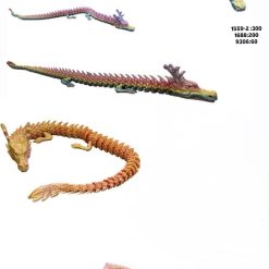 FIGURKA SMOK KRYSZTAŁOWY DRUK 3D 45CM DLA DZIECI.