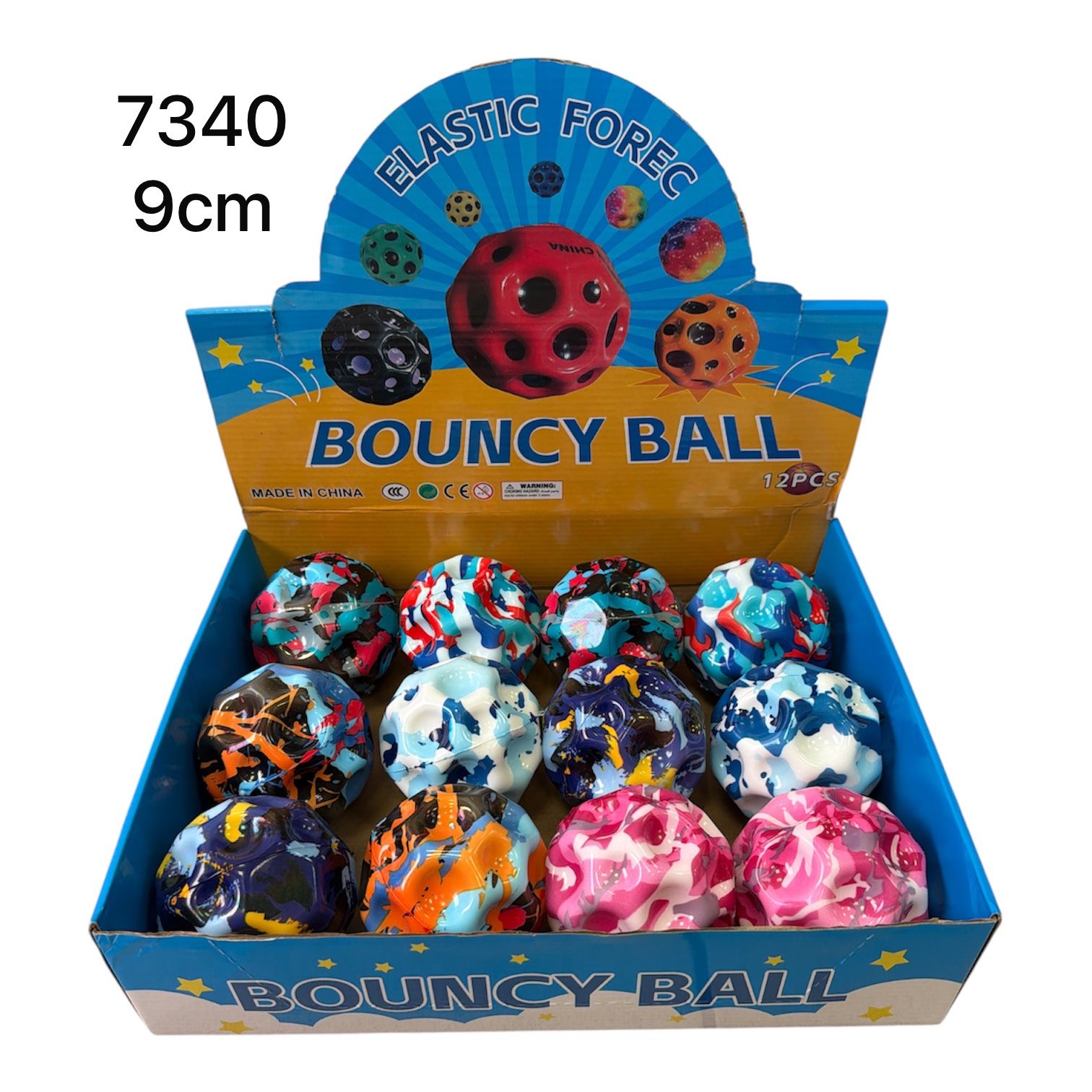 PIŁKA GUMOWA BOUNCY BALL 9CM DLA DZIECI.