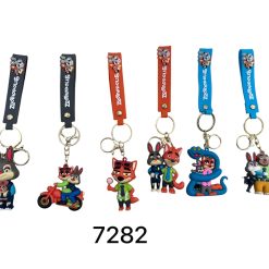 BRELOK FIGURKI GUMOWA ZOOTOPIA DO KLUCZY.