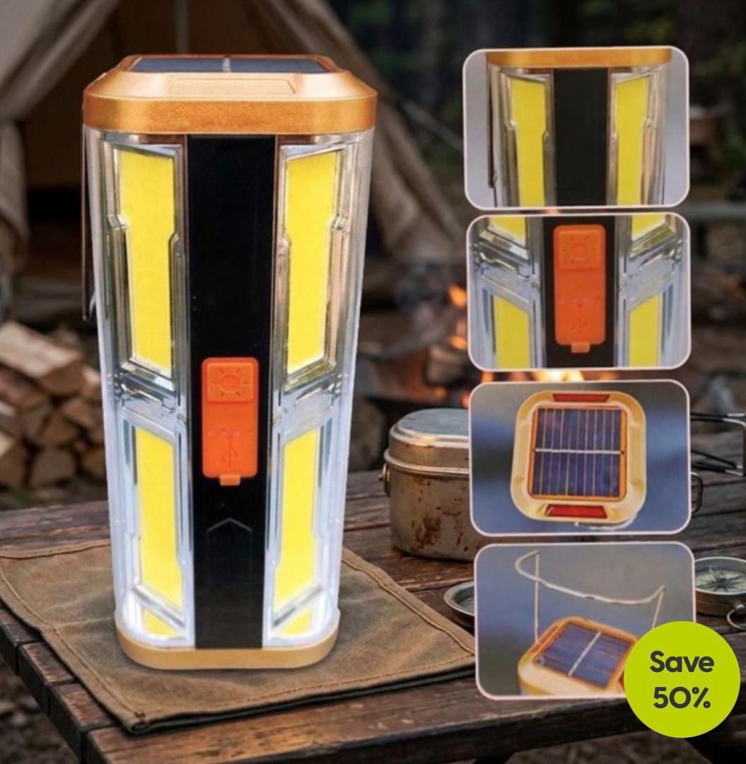 ZASILANA ENERGIĄ SŁONECZNĄ LAMPA AKUMULATOROWA. - obrazek 2