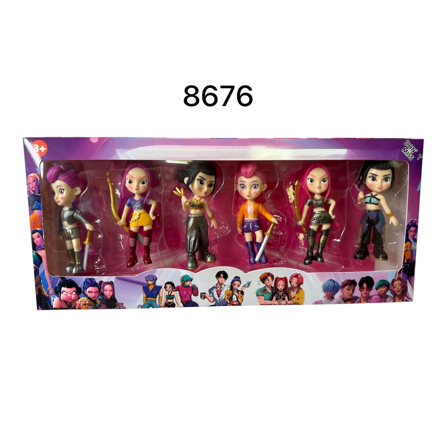 ZESTAW FIGURKI K-POP D.HUNTERS 6 SZTUK DLA DZIECI.