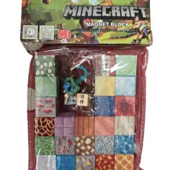 KLOCKI MAGNETYCZNE MINECRAFT 24 ELEMENTÓW.