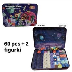 KLOCKI MAGNETYCZNE KONSTRUKCYJNE 60+2 ELEMENTÓW.