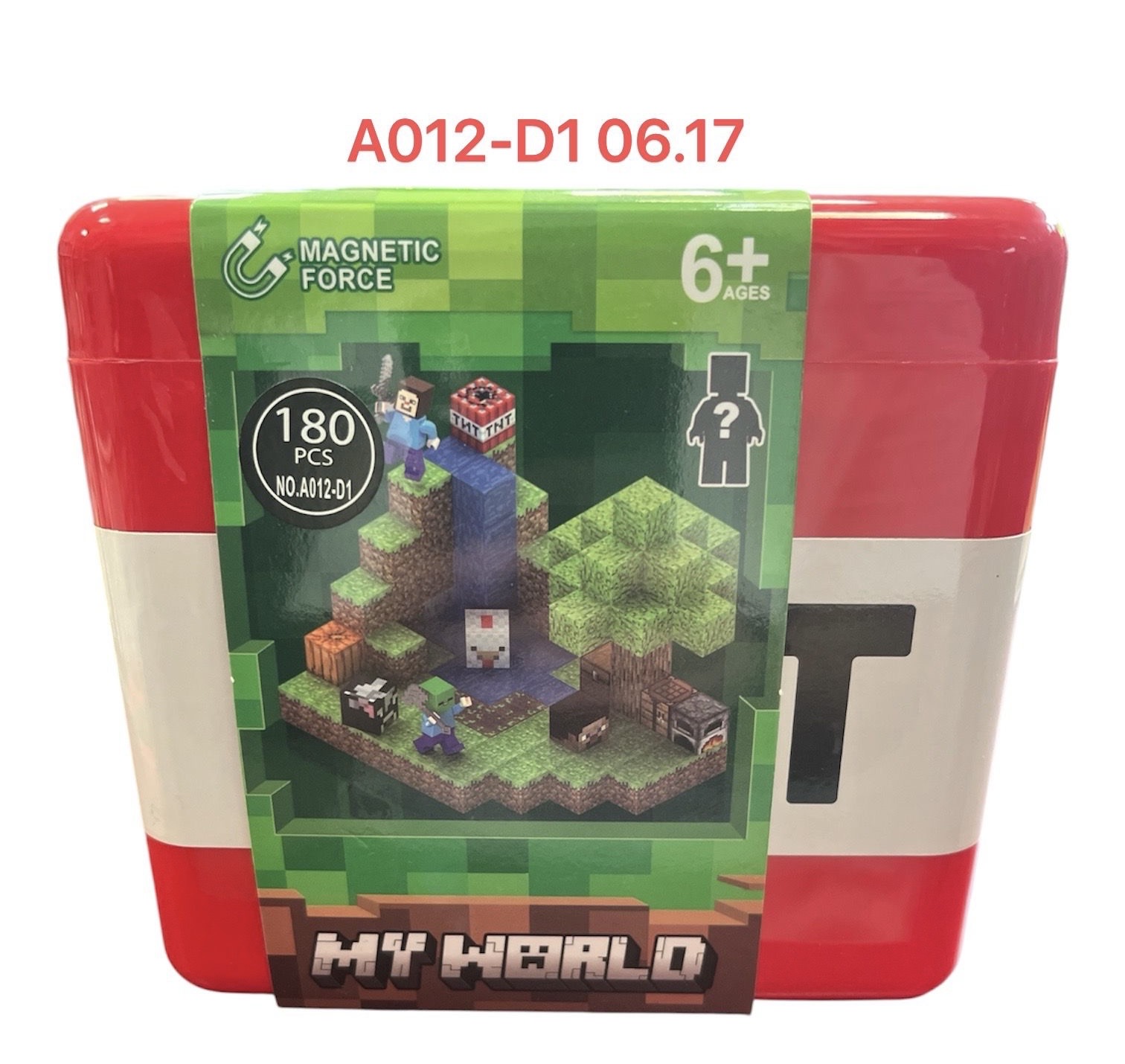 ZESTAW KLOCKI MAGNETYCZNE MINECRAFT 180EL.