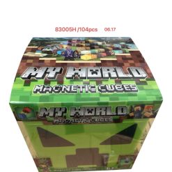 ZESTAW KLOCKI MAGNETYCZNE MINECRAFT 104EL.