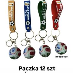 BRELOK FIGURKI PIŁKI FOOTBALL LED DO KLUCZY.