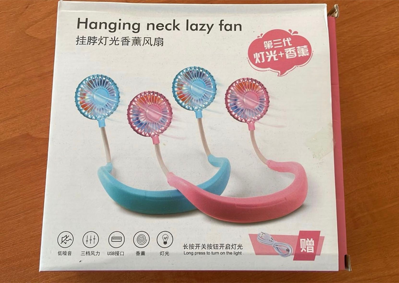 WENTYLATOR MINI NA SZYJĘ USB BEZPRZEWODOWY. - obrazek 2