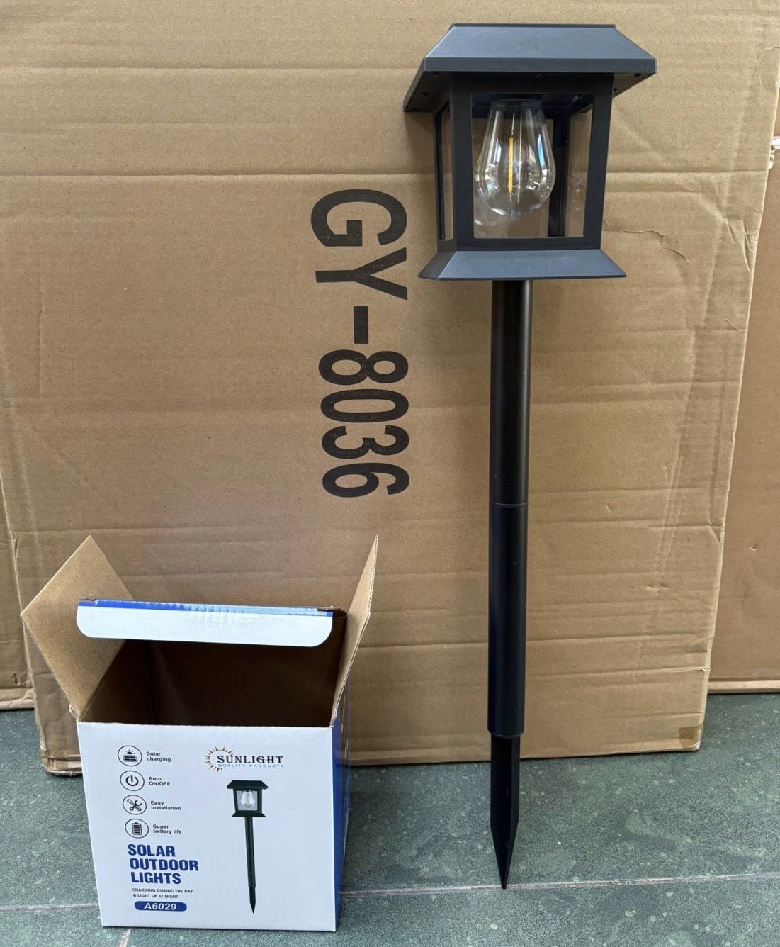 LAMPA SOLARNA OGRODOWA LED WYSOKOŚĆ 55CM. - obrazek 3