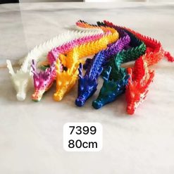 FIGURKA SMOK KRYSZTAŁOWY DRUK 3D 80CM DLA DZIECI.