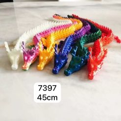 FIGURKA SMOK KRYSZTAŁOWY DRUK 3D 45CM DLA DZIECI.