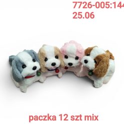PIESEK NA BATERIE CHODZĄCY SZCZEKAJĄCY.
