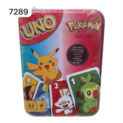 UNO GRA KARTA POKEMON PUDEŁKA METALOWA DUŻA.