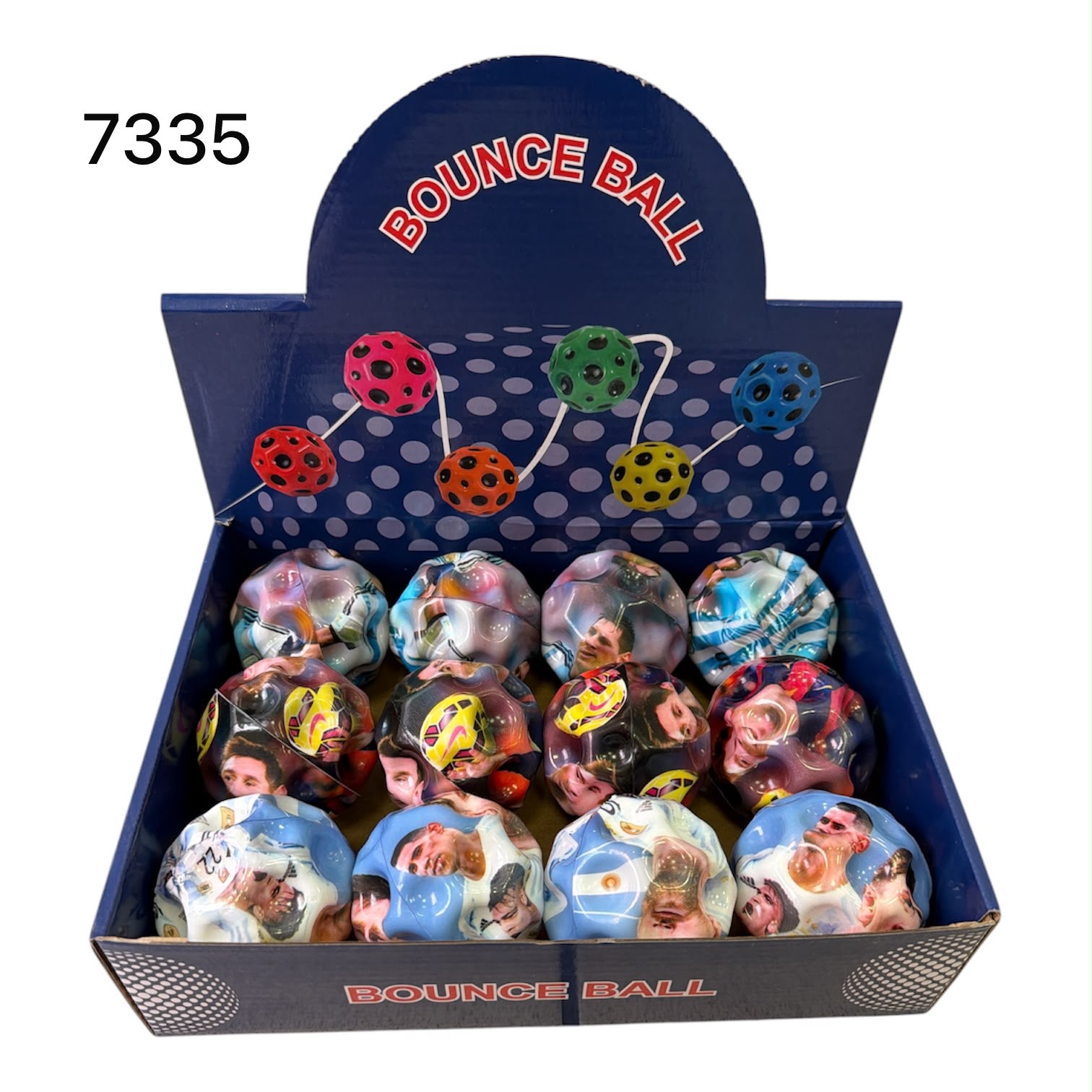 PIŁKA GUMOWA BOUNCY BALL 7CM DLA DZIECI.
