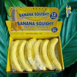 GNIOTKI ANTYSTRESOWE BANANA 18CM DLA DZIECI.