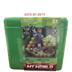 ZESTAW KLOCKI MAGNETYCZNE MINECRAFT 108EL.
