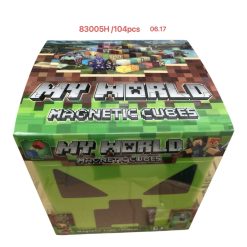 ZESTAW KLOCKI MAGNETYCZNE MINECRAFT 104EL.