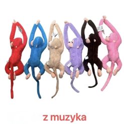 MASKOTKA PLUSZAK MAŁPA Z MUZYKA 40CM.