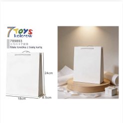 TORBA TOREBKA PAPIEROWA OZDOBNA PREZENTY 18x24x8,5CM.