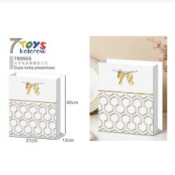 TORBA TOREBKA PAPIEROWA OZDOBNA PREZENTY 31x40x12CM.