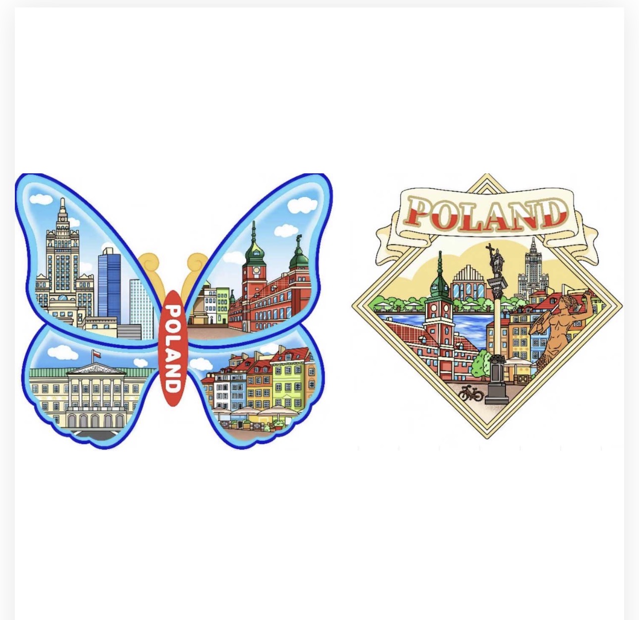 MAGNESY NA LODÓWKĘ MIASTO POLSKA.