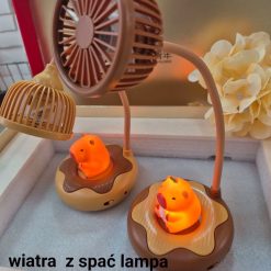 WIATRA Z SPAĆ LAMPA LED ŁADOWANIE NA USB.