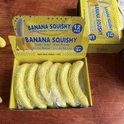 GNIOTKI ANTYSTRESOWE BANANA 18CM DLA DZIECI.