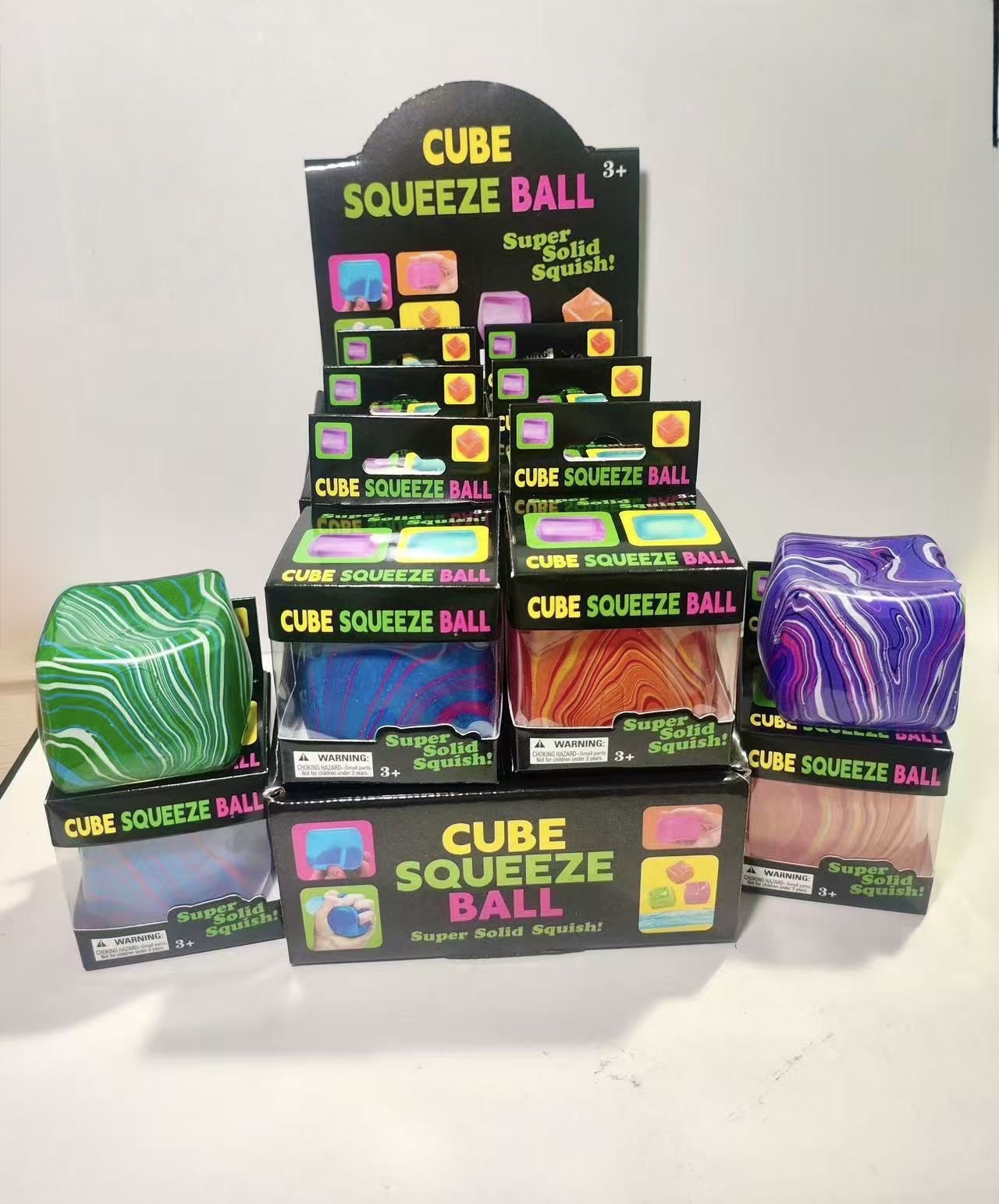 GNIOTKI ANTYSTRESOWE CUBE 5CM DLA DZIECI.