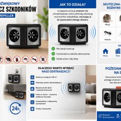 ODSTRASZACZ SZKODNIKÓW ULTRADŹWIĘKOWY.