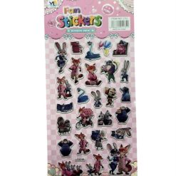 ZESTAW NAKLEJKI STICKERS ZOOTOPIA DLA DZIECKA.
