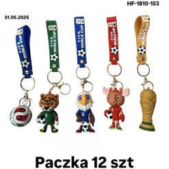 BRELOK FIGURKI GUMOWY FIFA FOOTBALL DO KLUCZY.