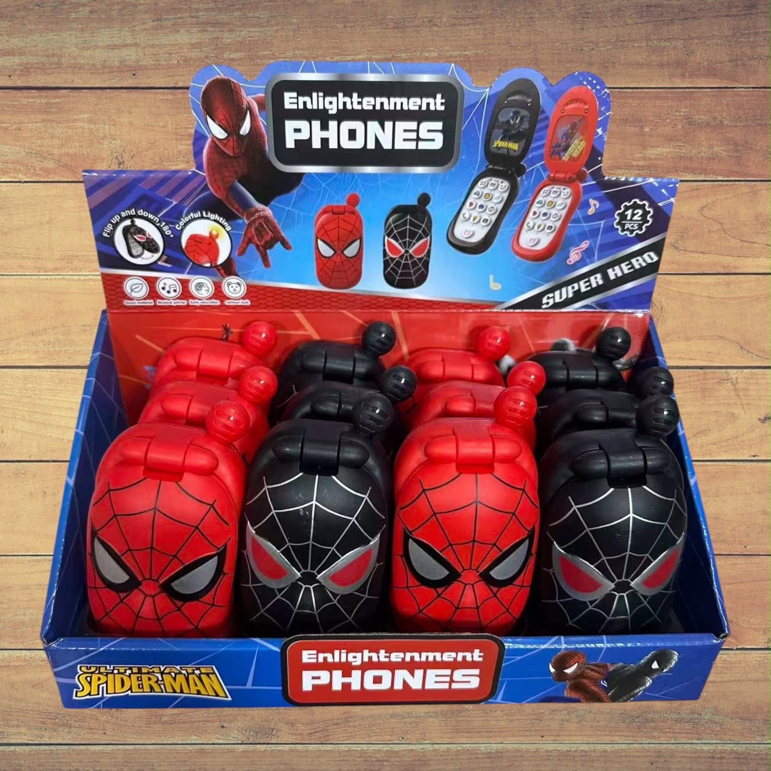 TELEFON Z DŹWIĘKIEM SPIDERMAN CUTE DLA DZIECI.