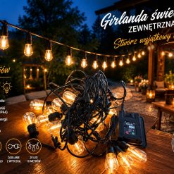 GIRLANDIA ŚWIETLNA ZEWNĘTRZNA 10 METR 20LEDY.